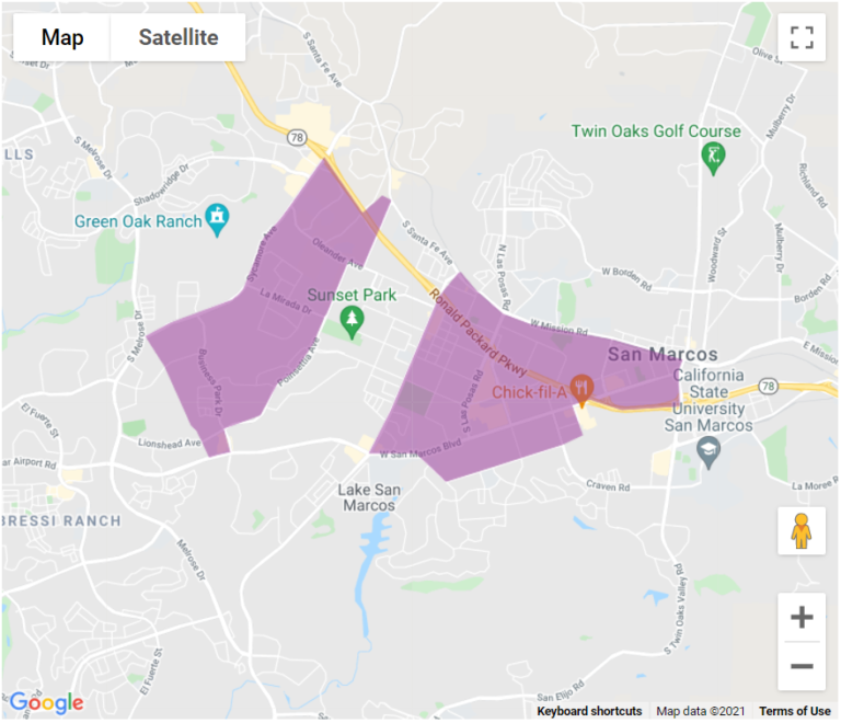 San Marcos Qualified Census Tract Map Impact Cubed